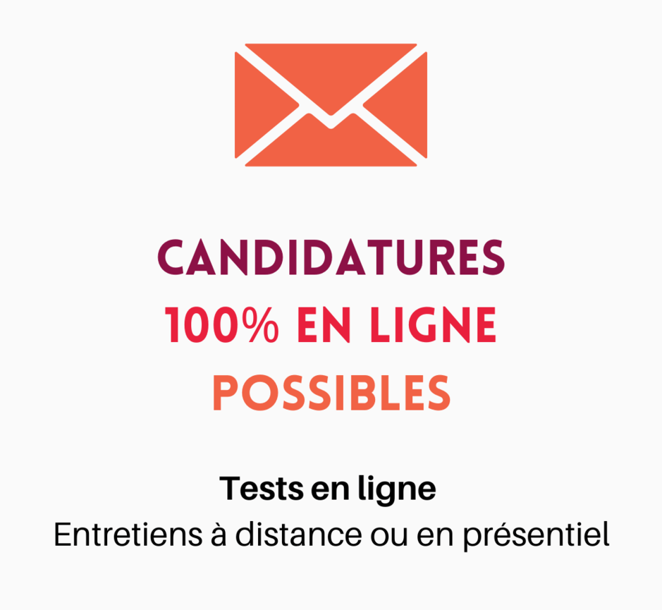 CANDIDATURES 100% EN LIGNE POSSIBLES